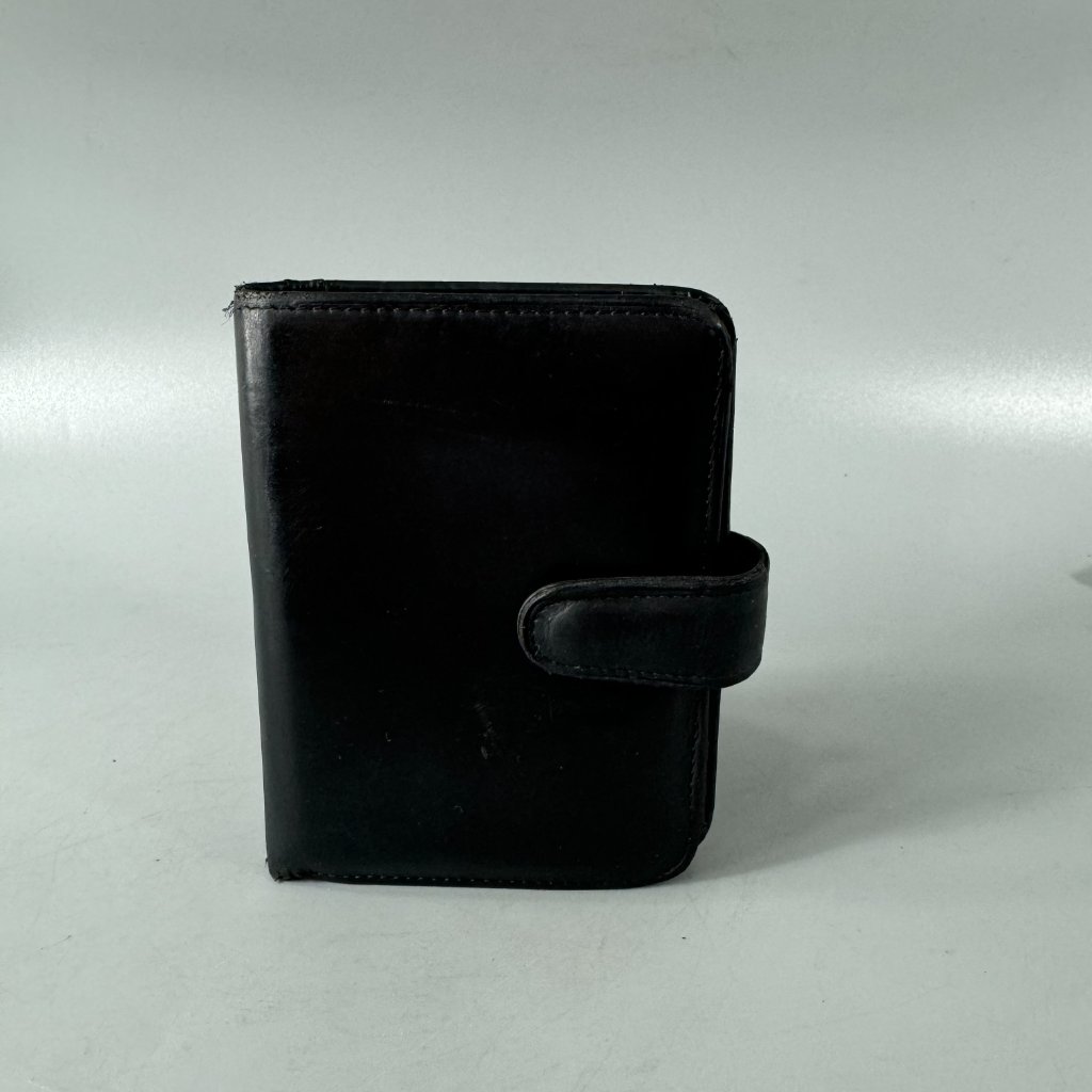 Vintage Coach Black Soft Bi-Fold Snap Closure Wallet